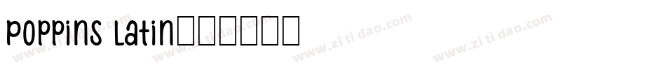 Poppins Latin字体转换